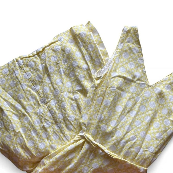 Ann Taylor Sunlit Yellow and White Cotton Dress - Picture 1 of 6